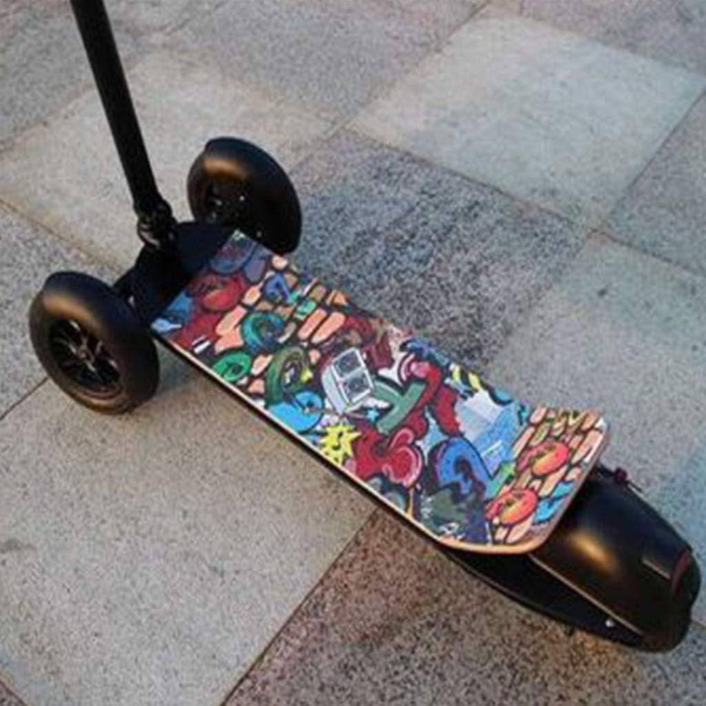 Xinxie Foldable electric scooters, electric scooter with three wheels and rear tail lights Height adjustable folding handle adults portable, lightweight Foldable, adjustable Surfing For adults