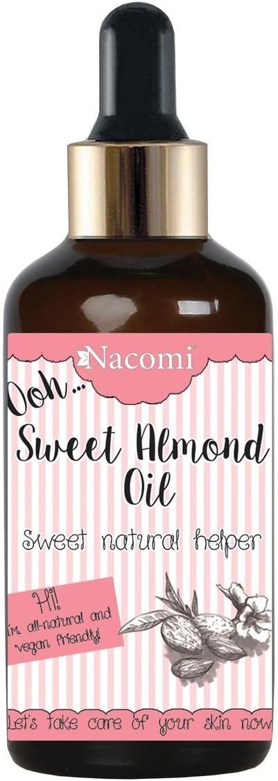 Nacomi Natural Vegan Sweet Almond Oil with Pipette 50ml