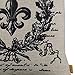 LINKWELL Black Word Fleur De Lis Pillow Cover 18X18 inch Burlap Cushion Covers Pillow Case for Sofa Couch Home Decoration French Country CC623