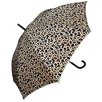 48 inch Leopard Print Stick Umbrella - Auto Open - Best for Women - by Adjore