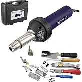1600w Hot Air Torch Plastic Welding Gun Welder Pistol Flooring Tools Flooring Welding Kit (Heat Gun With Flooring Tools)