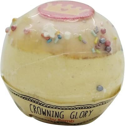 Bomb Cosmetics Crowning Glory Bath Blaster Sandalwood Bergamot Caramel Pink