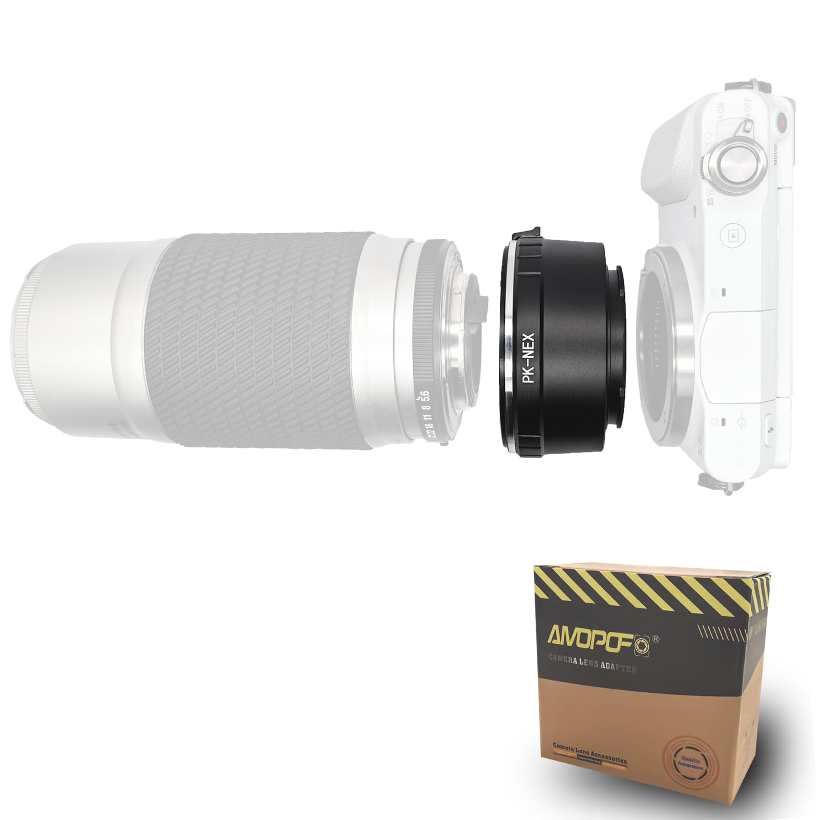 PK to NEX adapter Compatible with for Pentax K PK Mount Lens& for Sony E NEX Mount Camera Body,Fits for Sony Alpha A6000 A6300 A6500 A7 A5000 A5100 α7, α7R, α7S, α7 II, α7R II et