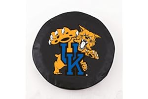 HBS Kentucky Tire Cover with Wildcats Logo on Black Vinyl Size: Z - 33 x 12.5 Inch