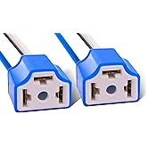 H4 Pigtail Socket Wiring Harness Headlight Plug Heavy Duty14AWG Ceramic Headlight Connector-H4 HB2 9003 (Pack of 2)
