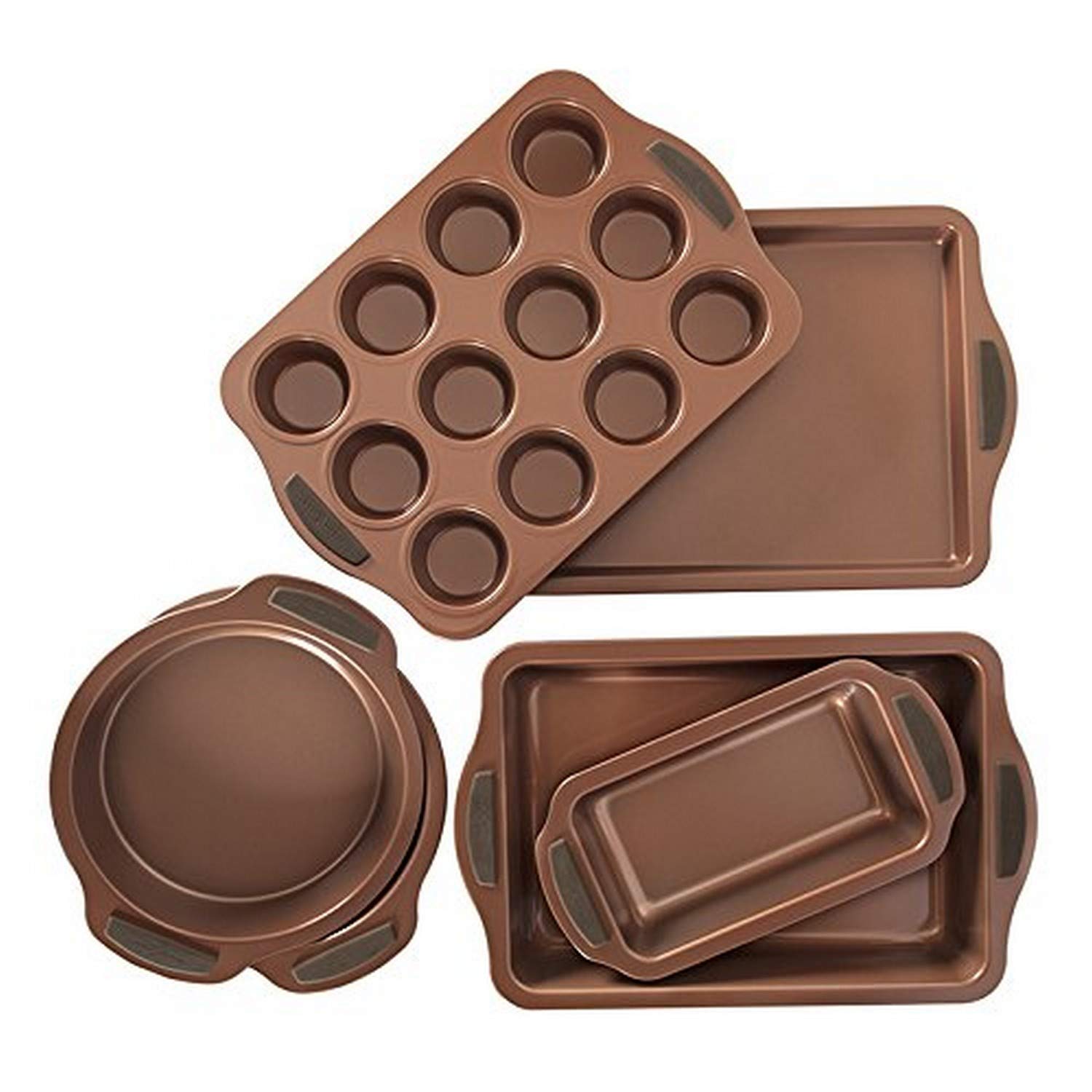 Nordic Ware Copper 6 Piece Pfoa Free Nonstick Bakeware Set eBay