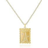Gold Pendant Necklace for Women 14K Gold Plated Coin Pendant Necklace Adjustable Chain Disc Round Charm Initial Statement Necklace Trendy Jewelry Gift for Her