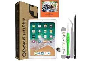 Repair Parts Plus for iPad Pro 9.7 Screen Replacement LCD and Glass Touch Digitizer Premium Kit (9.7", A1673 | A1674 | A1675) + Tools + Adhesive - White