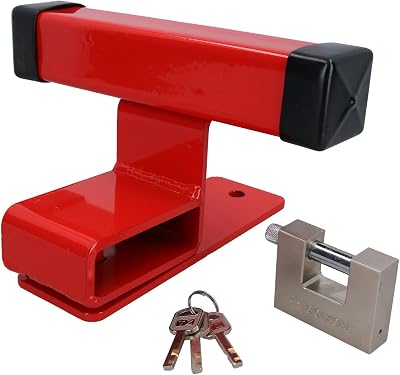 Toolzone Garage Door Lock Defender Bar Up and Over Motorbike Car Stop UK Made