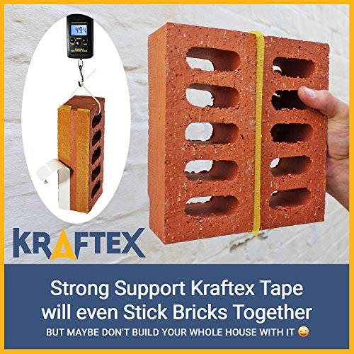 New: All Purpose Double Sided Tape, for Mounting, Carpets, Floors, Rugs, Runners, Mats [Extra Strength Adhesive] Indoor Gripper Tape for Wood, Laminate, Tile and More [Glue Sticks to Any Surface] - Thumbnail 2