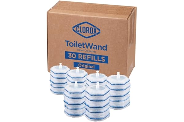 Clorox ToiletWand Disinfecting Refills, Disposable Wand Heads - 30 Count (Package May Vary)