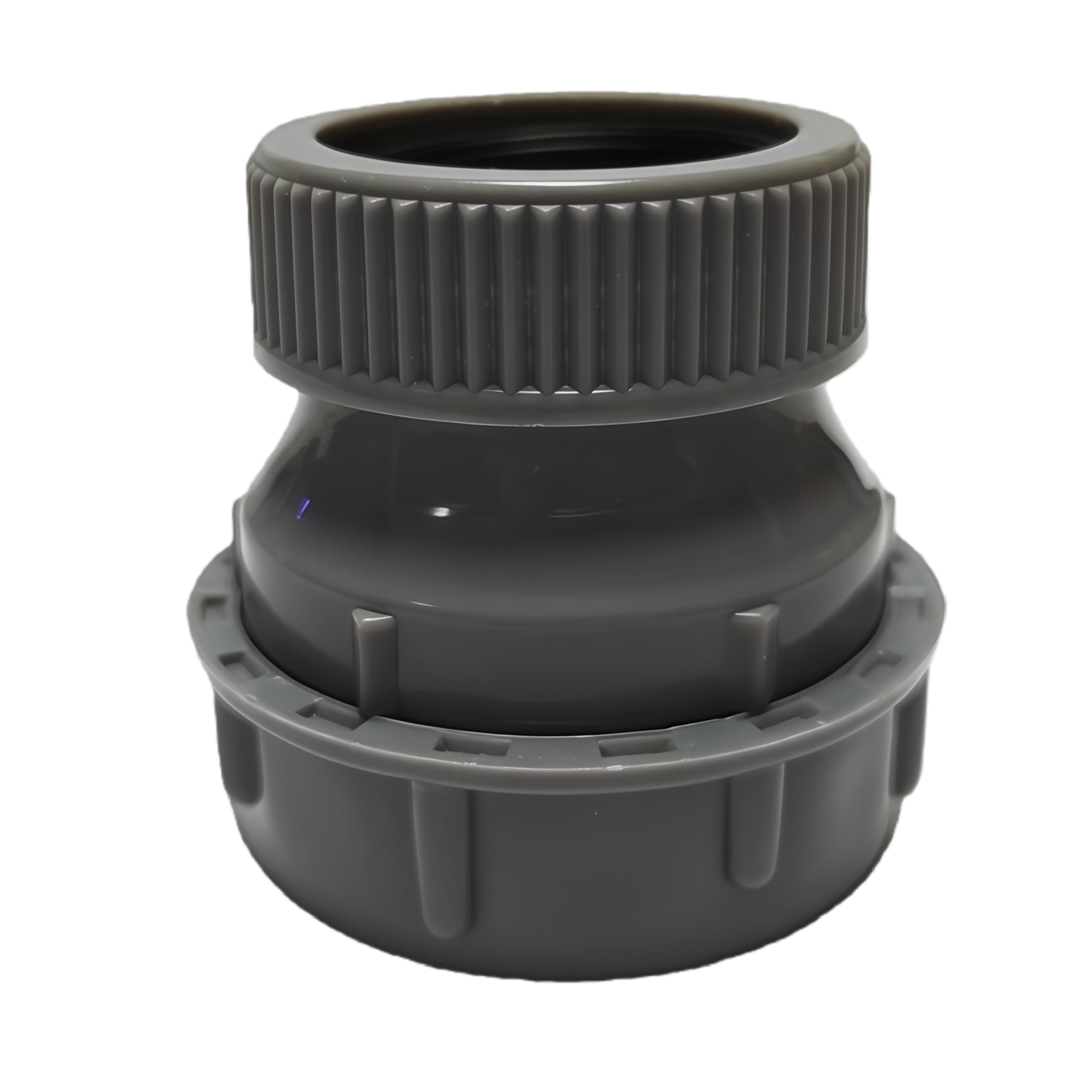 Photo 1 of 1 1/4 to 1 1/2 sink drain adapter, Extension Coupling with slip joint connection, 1-1/2" x 1-1/4" Trap Adapter, PP Reducing Pipe Adapter Fitting (Grey)