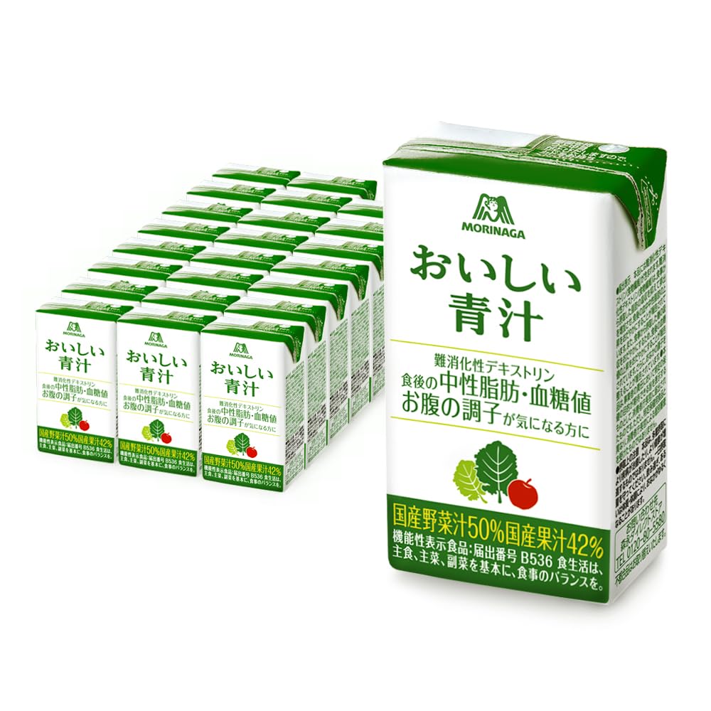 森永製菓 おいしい青汁 125ml 24本 国産 野菜 果実 飲料 機能性表示食品 （青汁, 24）商品画像