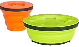 Sea to Summit X-Seal Go Set Collapsible Food Storage Camping Bowl with Airtight Lid