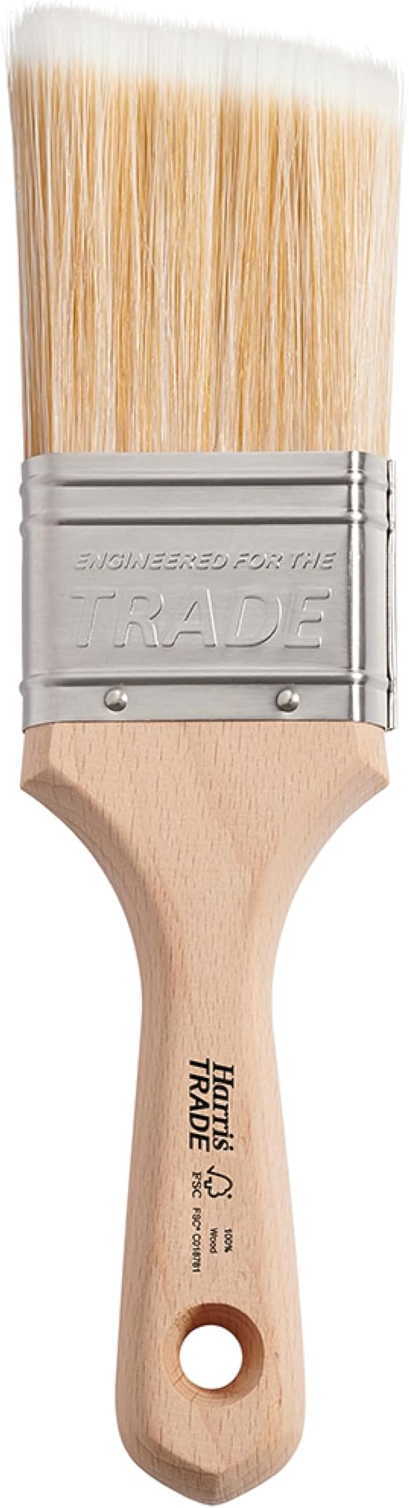Harris Trade 2 Inch Short Handle Cutting-In Brush Angled Profile Fine Tips