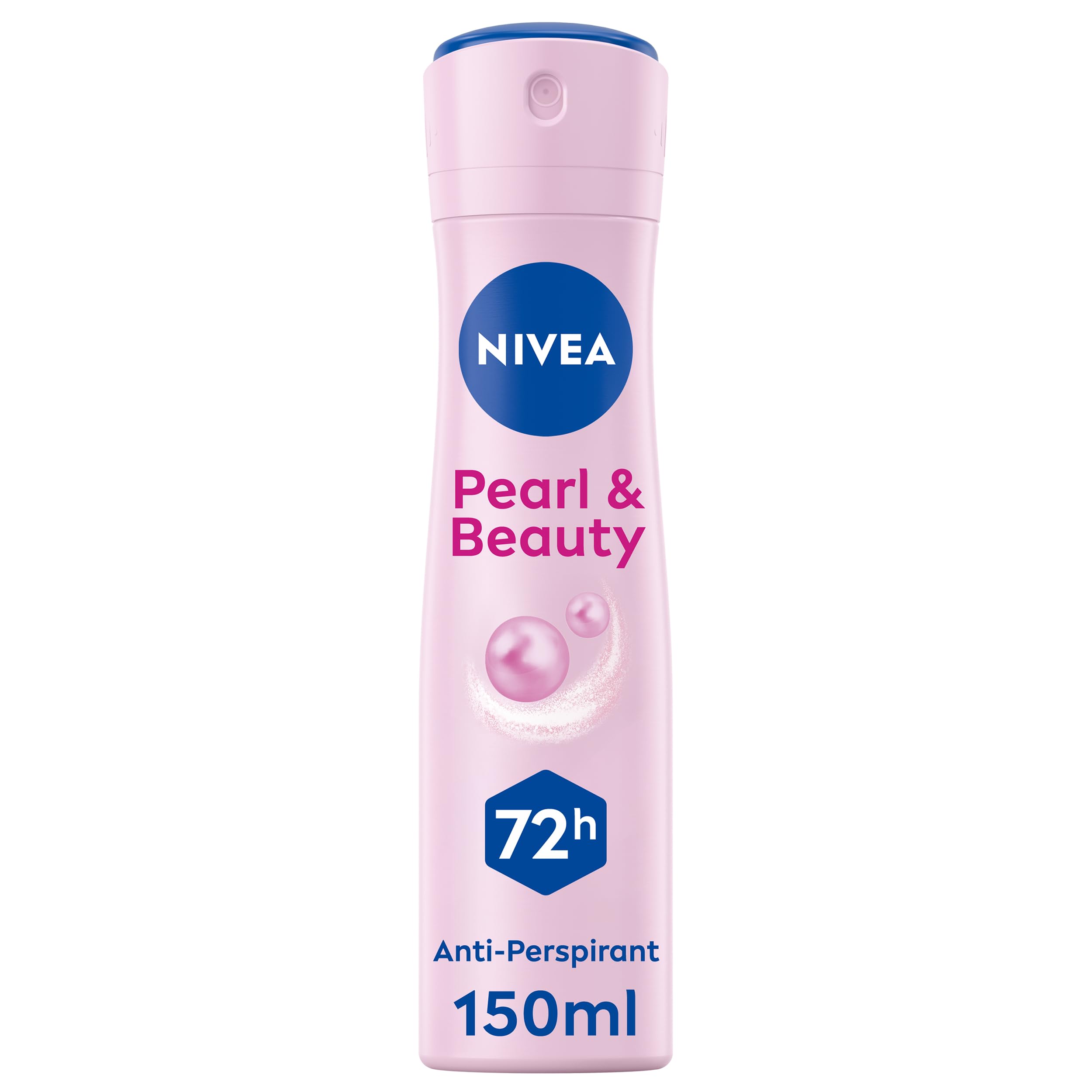 NIVEA Pearl & Beauty Anti-Perspirant Deodorant Spray (150ml), Women's Deodorant Spray with 72H Sweat and Odour Protection, Anti-Perspirant for Women with Pearl Extracts