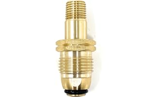 MI MADOL IMPORTS, LLC MADOL Soft Nose POL Plug Adapter Full Flow for Propane Tanks/Regulator [06CMPP/TI14] Punta POL Propano con Empacadura