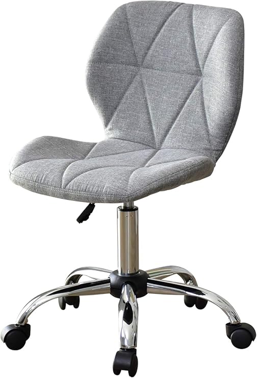 Amazon Doris オフィスチェア おしゃれ 回転 キャスター付き コンパクト 幅50 デスクチェア パソコンチェア 学習椅子 ファブリック グレー ムーラ デスクチェア 文房具 オフィス用品