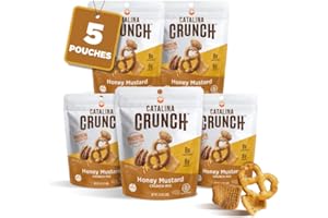 Catalina Crunch Honey Mustard Crunch Mix Protein Snack Mix | Low Carb, Keto Snacks, Pack Of 5