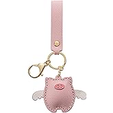 Fuerxy Flying Pig Keychain, Hand-Sewn Kawaii Key Chains, Pink Accessories Decor for Purse Handbags Tote Bag Car Key Charm