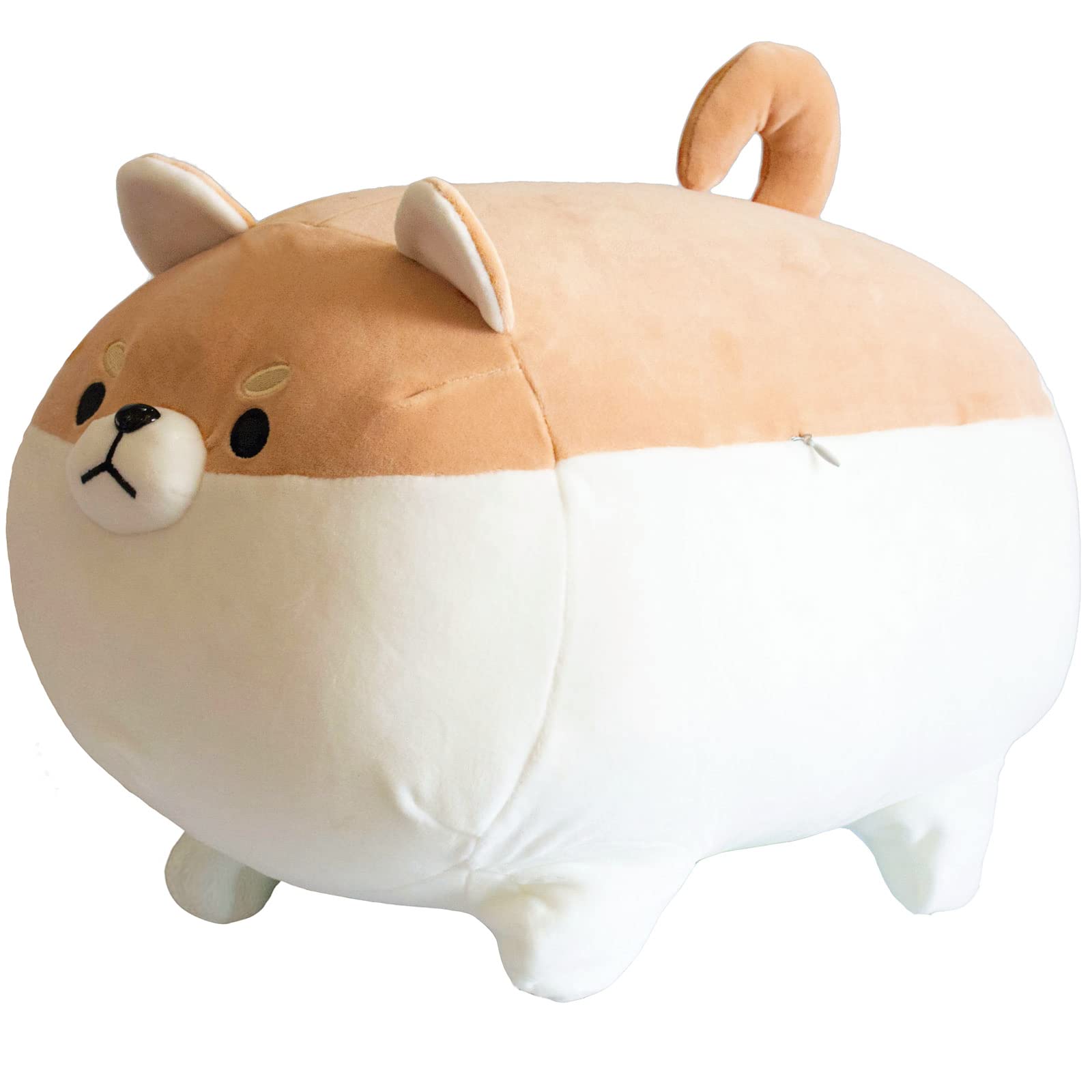 Aliangting 40cm Stuffed Animal Shiba Inu Plush Pillow,Cute Soft Corgi Dog Pillow,Plush Toy Gifts for Boys Girls Kids Birthday.(Brown)