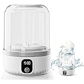 Underwear Washing Machine, Upgrade 1.5L Mini Portable Washing Machine Rechargeable Underwear Washer Deep Cleans Small Clothes