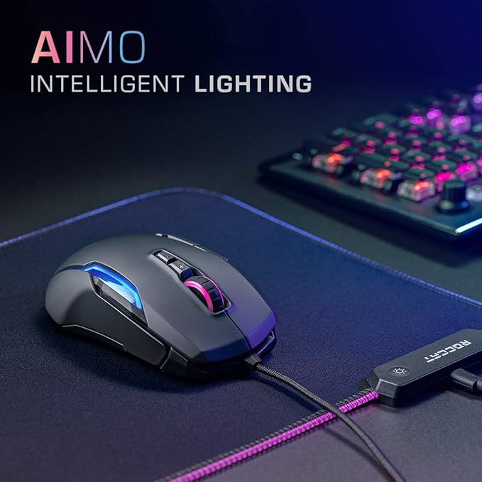 Roccat Roc 11 0 Bk Kone Aimo Remasterood Rgb Gamingmuis Zwart Amazon Nl