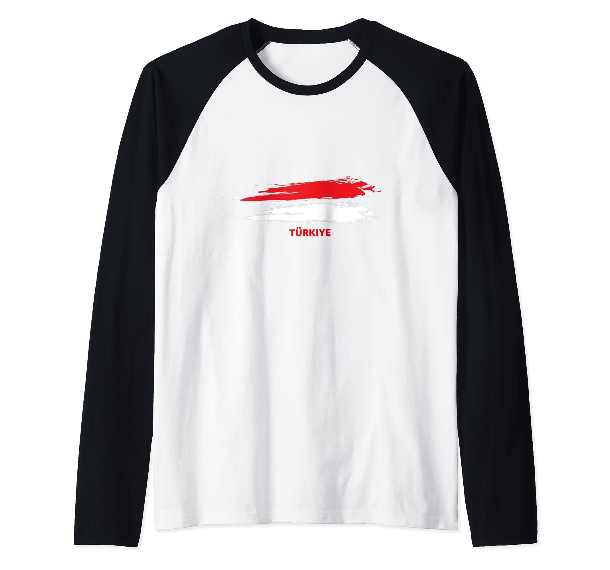Flag Turkey Raglan Baseball Tee