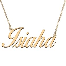 HUAN XUN Customized Custom Simple Any Name Necklace