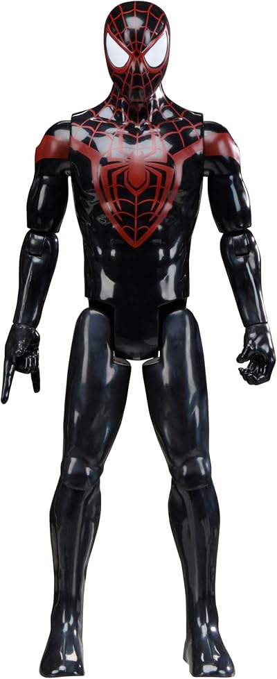 Spider-Man Miles Morales Titan Series 30 cm Action Figure Hasbro Black/Red 12 in
