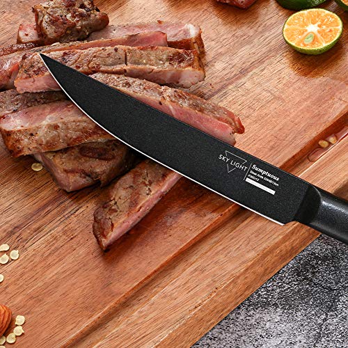 Steak Knives, Non Serrated Steak Knife Set of 4, Premium Kitchen Table