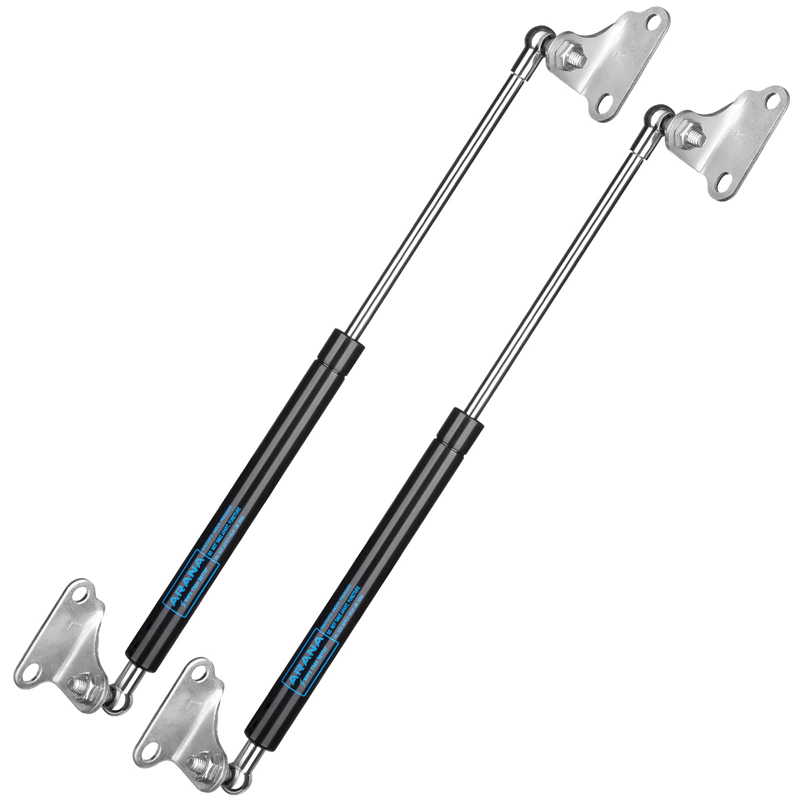 Photo 1 of ARANA Gas Struts 15 inch 10Lbs with Brackets, 15" 45N Toolbox Gas Shock Spring Hydraulic Lift Support for Boat Hatch Box Lid TV Cabinet Door Toolbox Toybox Lid (Fit for 8-12lbs Lid), Set of 2