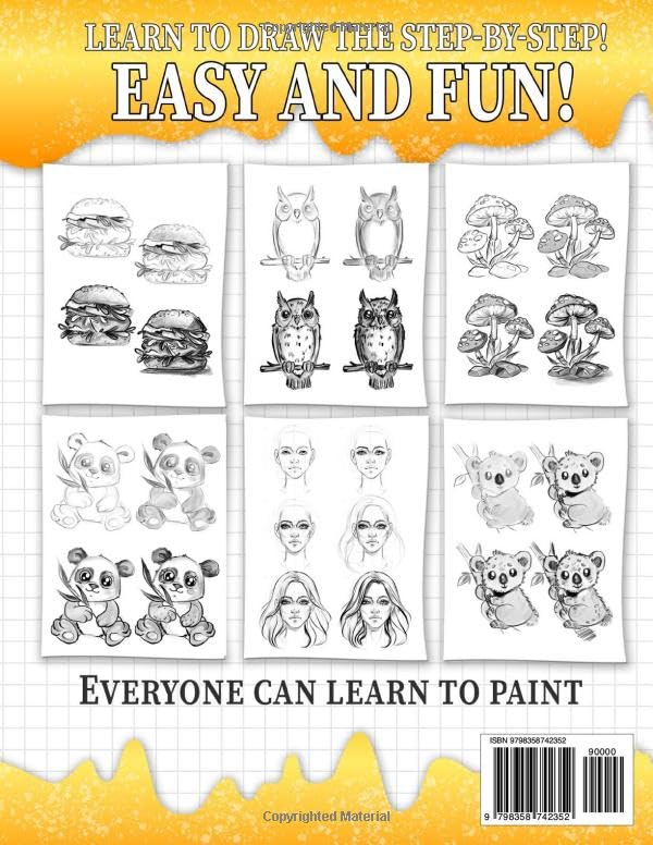 Drawing Book How to Draw Coolest Things Step-by-Step: Drawing Guide Textures, Shading, Anatomy, Face, Stuff. Learning Draw Anything and Everything