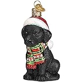 Holiday Black Labrador Puppy Ornament
