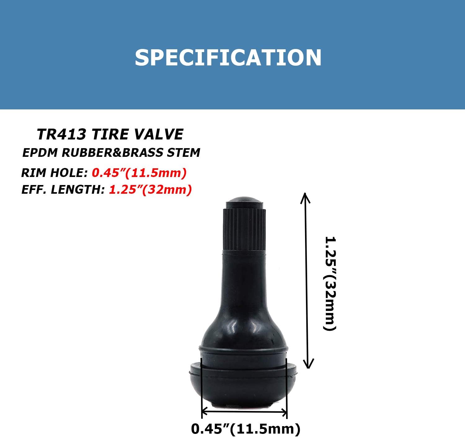 Tire Valve Tools Eoth 50 Pcs Tr413 Black In Standard Length Stem Snap Rubber Valve Stems For Off Road Trucks Atv Suvs Rvs With Tubeless 0 453in 11 5mm Rim Holes On Vehicles Automotive Uni Tankers Dk Tire Valve Tools Eoth 50 Pcs Tr413 Black In Standard Length Stem Snap Rubber Valve Stems For Off Road Trucks Atv Suvs Rvs With Tubeless 0 453in 11 5mm Rim Holes On Vehicles Automotive Uni Tankers Dk