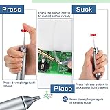 FITTG 2 Pcs Solder Sucker Desoldering Pump Aluminum Heat Resistant No-Clog view 5