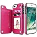 iPhone 6S Plus Wallet Case,iPhone 6 Plus Flip Case for Women/Men,iPhone 6s Plus Purse Case,Auker Vintage Leather Folio Flop Secure Fit Magnetic Closure Folding Case with Wallet/Card Holder
