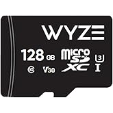 Wyze Expandable Storage 128GB MicroSDXC Card Class 10, Black