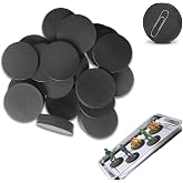 Jianwen Miniature Magnetic Model Bases 60pcs, 25mm/0.98inch Round | Black, Magnet, Attaches to Metal Surfaces, ideal for D&amp;D, Tabletop Wargames, Model Building &amp; Collection Display