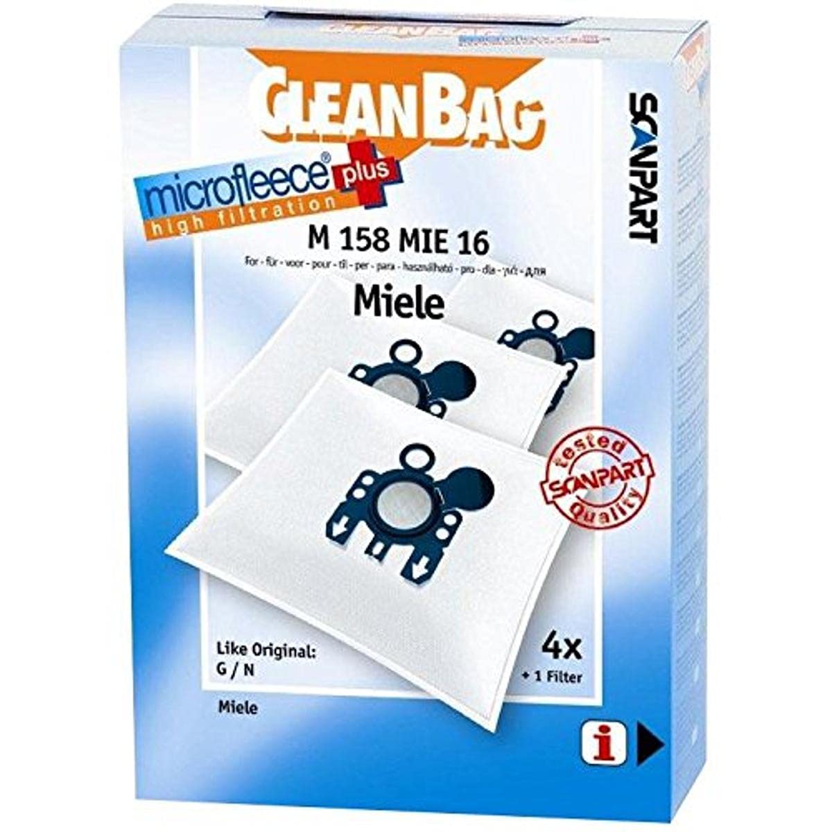CleanBag M 158 MIE 16 Vacuum Cleaner Bag