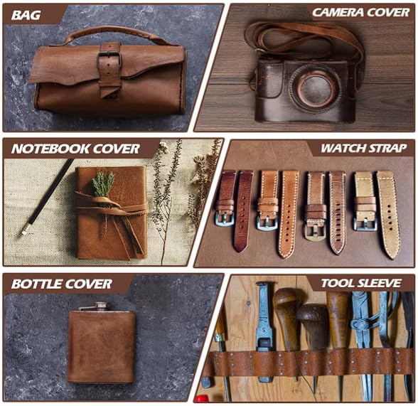 A+ Vegetable-Tanned Whole Grain INDIAN BOVINE | Thickness 0.8-1.0MM Thin Firm Temper Soft Leather |Size 8