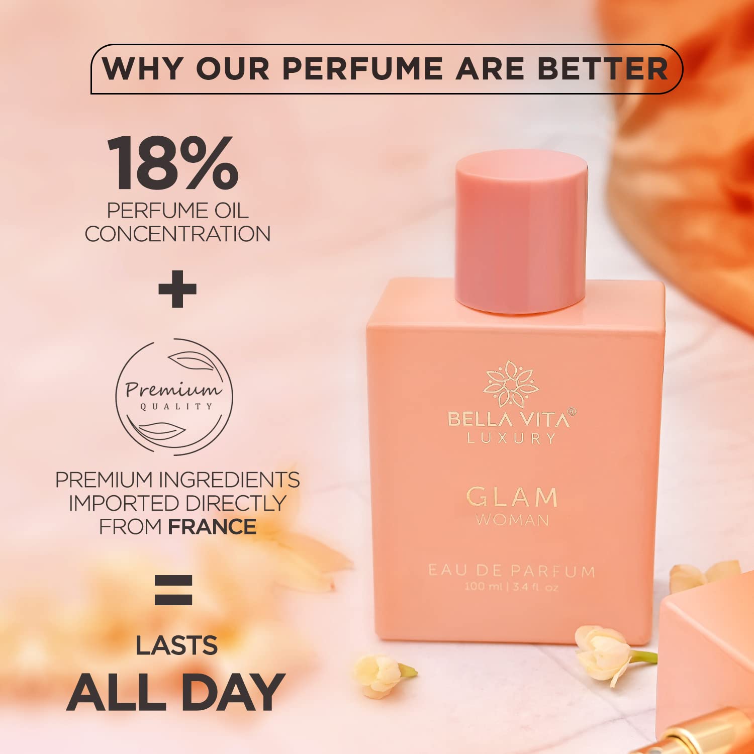 CEO MAN & GLAM Fragrance Duo | Eau de Parfum Set for Men & Women (3.3 Fl.oz Each) | Long-Lasting, Vegan, Cruelty-Free Perfumes with Premium European Oils | Gift for Birthdays & Anniversaries