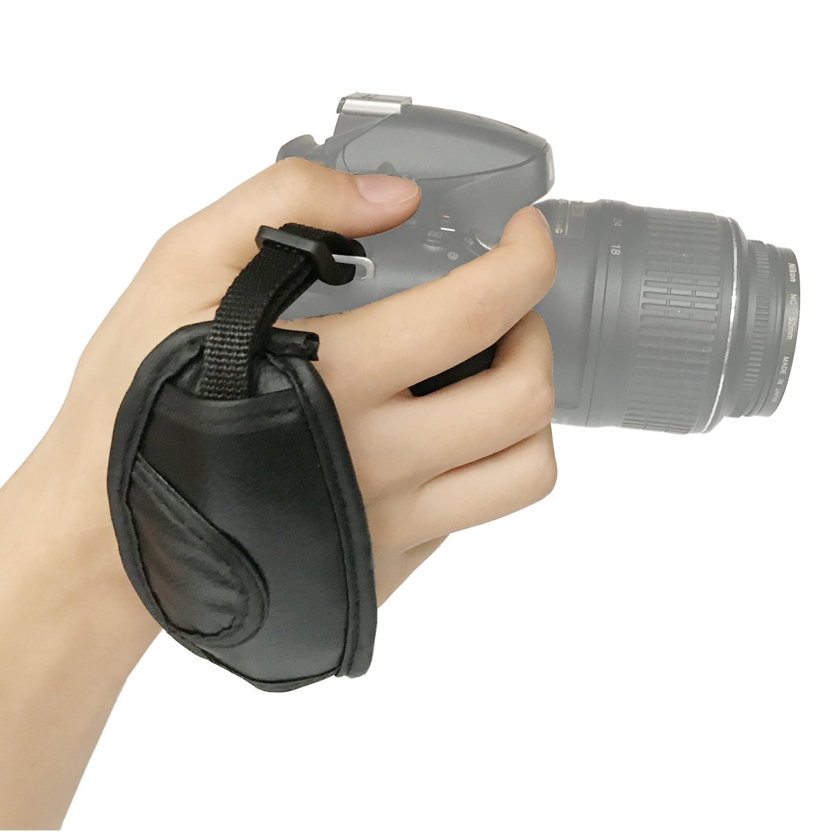 Bestele Camera Shoulder Neck Belt Strap, Soft Vintage Print Camera Straps for DSLR/SLR/Canon/Sony/Lumix/Fujifilm/Rico/Samsung/Pentax/Olympus etc. (Hand Grip Black)