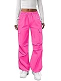 COPYLEAF Cargo Pants Women Elastic Waisted