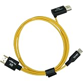 Portkeys 8K HDMI Cable 48Gbps HDMI 2.1 Cord 2.5mm OD Ultra Thin Video Control Cable Compatible with LH7C for A7SIII/FX30/A9M3/A7S4/A7M5/A7R5, S1H/S5M2/GH5II/GH6/GH7, R1/R5II/R6III, etc (TA10Y, 1m)
