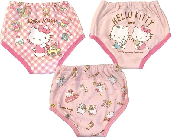 Amazon Co Jp ハローキティ３pトレーニングパンツ 21 おまけ付 トレパン 女の子 ３枚組 綿100 トイレトレーニング 通園 園児 保育園 ベビーパンツ 下着 キッズ 服 ファッション小物