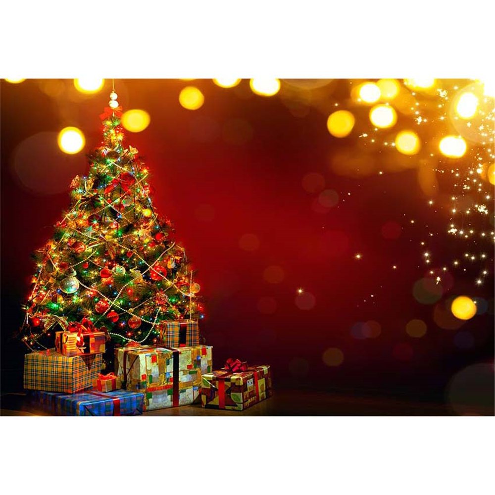 Red Christmas Tree Photography Background Gold Glitter Amazon In Electronics