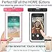 smartlle Universal Waterproof Phone Pouch Case Holder, Underwater Dirtproof Dry Bag for iPhone 15 14 13 12 11 Pro Max XR,XS, 8,7,6 Plus, SE, for Galaxy S24 S23 21/Note, up to 7”, Beach -2 Pack
