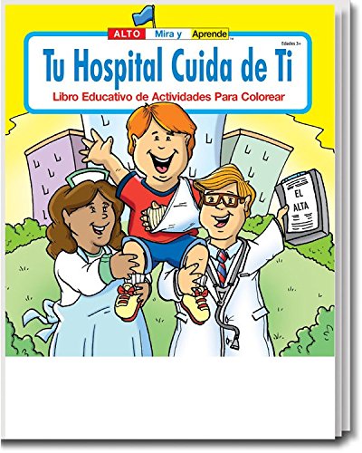 Your Hospital Cares About You Kid's Coloring & Activity Book in Bulk (25 Pack) Spanish Version (en Espaol)