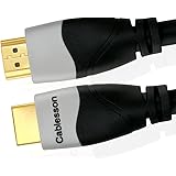 Cablesson Ivuna 1m High Speed HDMI Cable (HDMI Type A, HDMI 2.1/2.0b/2.0a/2.0/1.4) - 4K, 3D, UHD, ARC, Full HD, Ultra HD, 2160p, HDR - for PS4, Xbox One, Wii, Sky Q. For LCD, LED, UHD, 4k TVs - Black